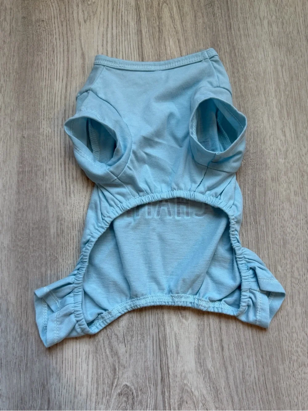 Mom's Little Champ - Light Blue & White - Dog / Small Pet Onesie - size XS